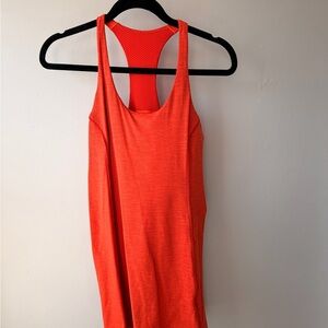 Outdoor Voices Orange Racerback Exercise Dress